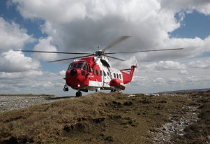 helicopter at Sligo airport